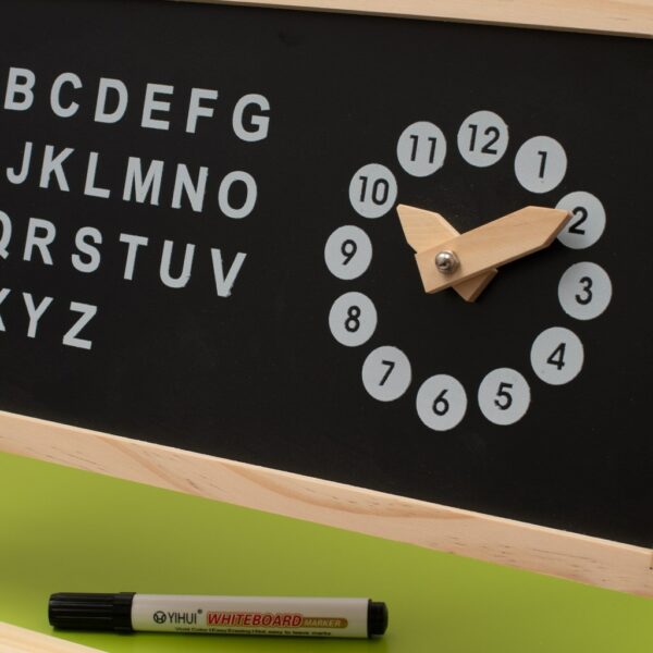 Montessori Houten 2-in-1 Schoolbord - Zwart - Afbeelding 3