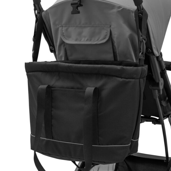 universele kinderwagen tas - buggytas zwart met reflecterende elementen - Afbeelding 2