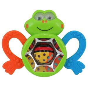 Kleurrijke Kikker Rammelaar - Sensorisch Baby Speelgoed
