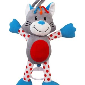 Pluche Kat Muziekdoosje - Kleurrijk - Veilig Speelgoed