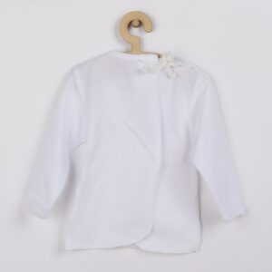 Babyshirt - Katoen - Wit - Maat 68 (4-6m) - Lange mouwen