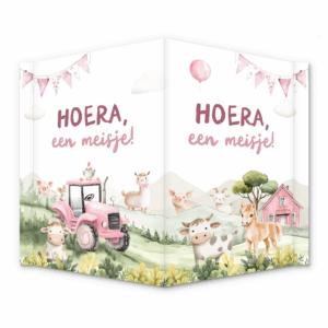 Raambord Hoera een Meisje Boerderij – Geboorte